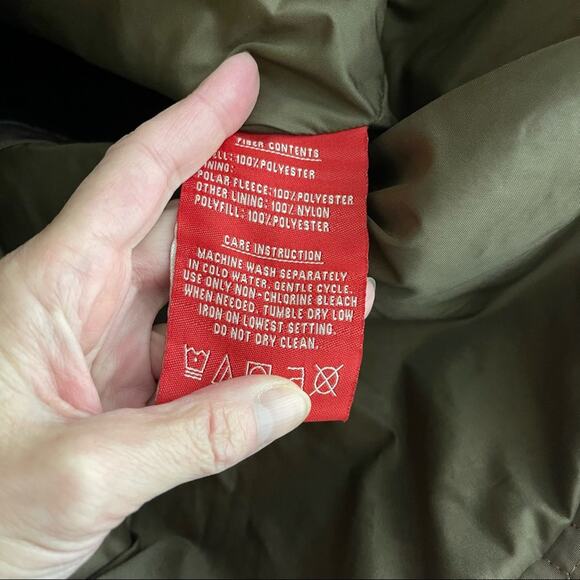 Vintage Espirit brown quilted button cottagecore coastal barn jacket large - Picture 8 of 8